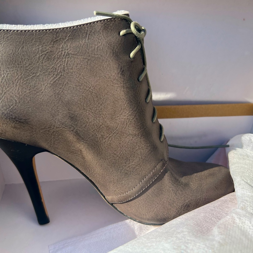 Julianne Hough brown booties